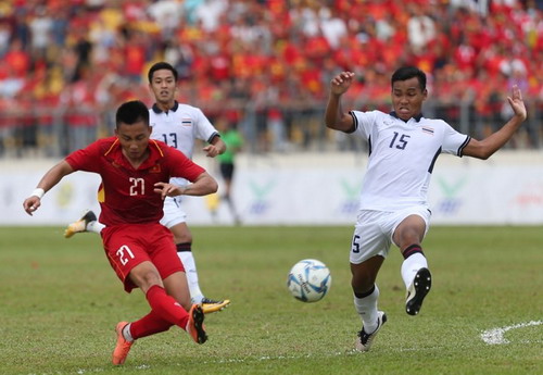 U22 Việt Nam - Th&aacute;i Lan 0-3: Dừng ch&acirc;n SEA Games, HLV Hữu Thắng từ chức - Ảnh 5.