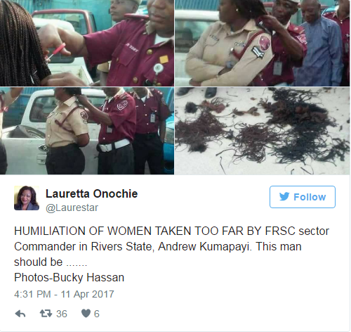 Bà Laurette Onochie chỉ trích hành đông của ông Kumapayi trên Twitter. Ảnh: Twitter