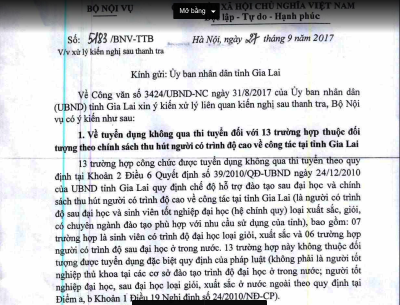 C&aacute;n bộ tuyển dụng sai ở Gia Lai: Nhiều người l&agrave; con, ch&aacute;u l&atilde;nh đạo - Ảnh 1.