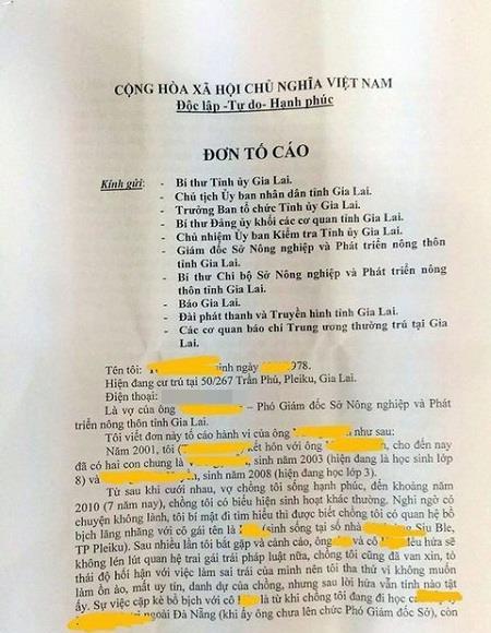 Phó giám đốc sở cho rằng vợ dựng chuyện ngoại tình bôi xấu chồng