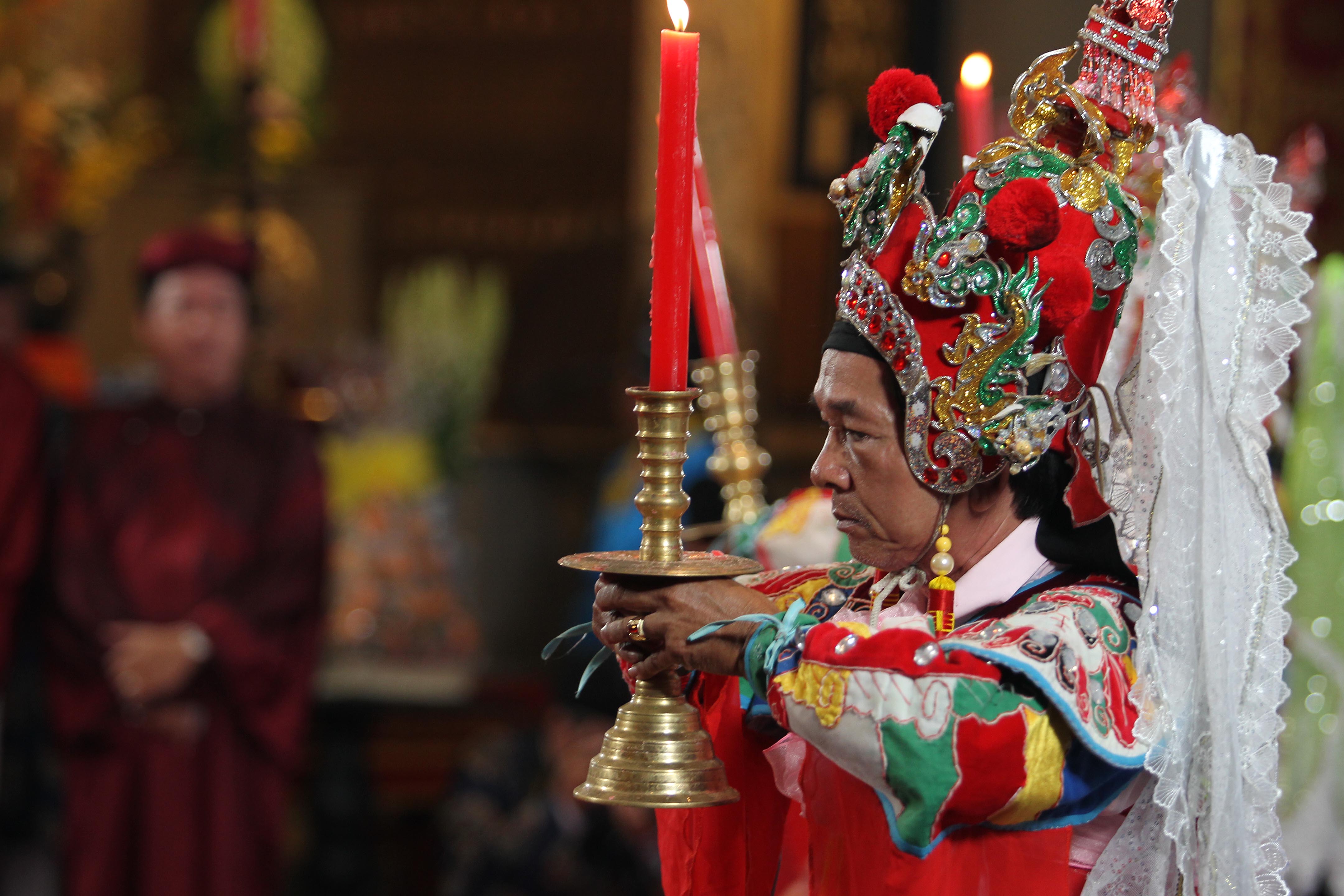 Lễ giỗ tổ Hùng Vương diễn ra trang trọng.