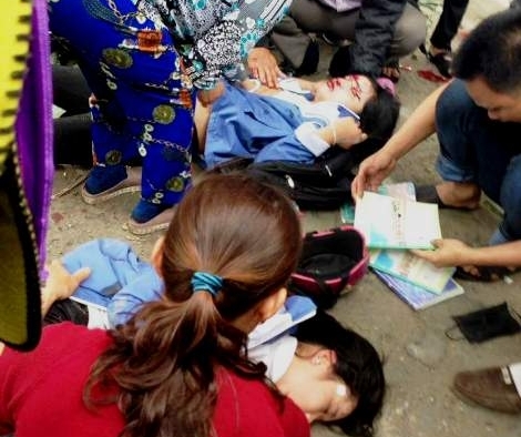 Không có việc công an truy đuổi gây tai nạn cho 2 nữ sinh