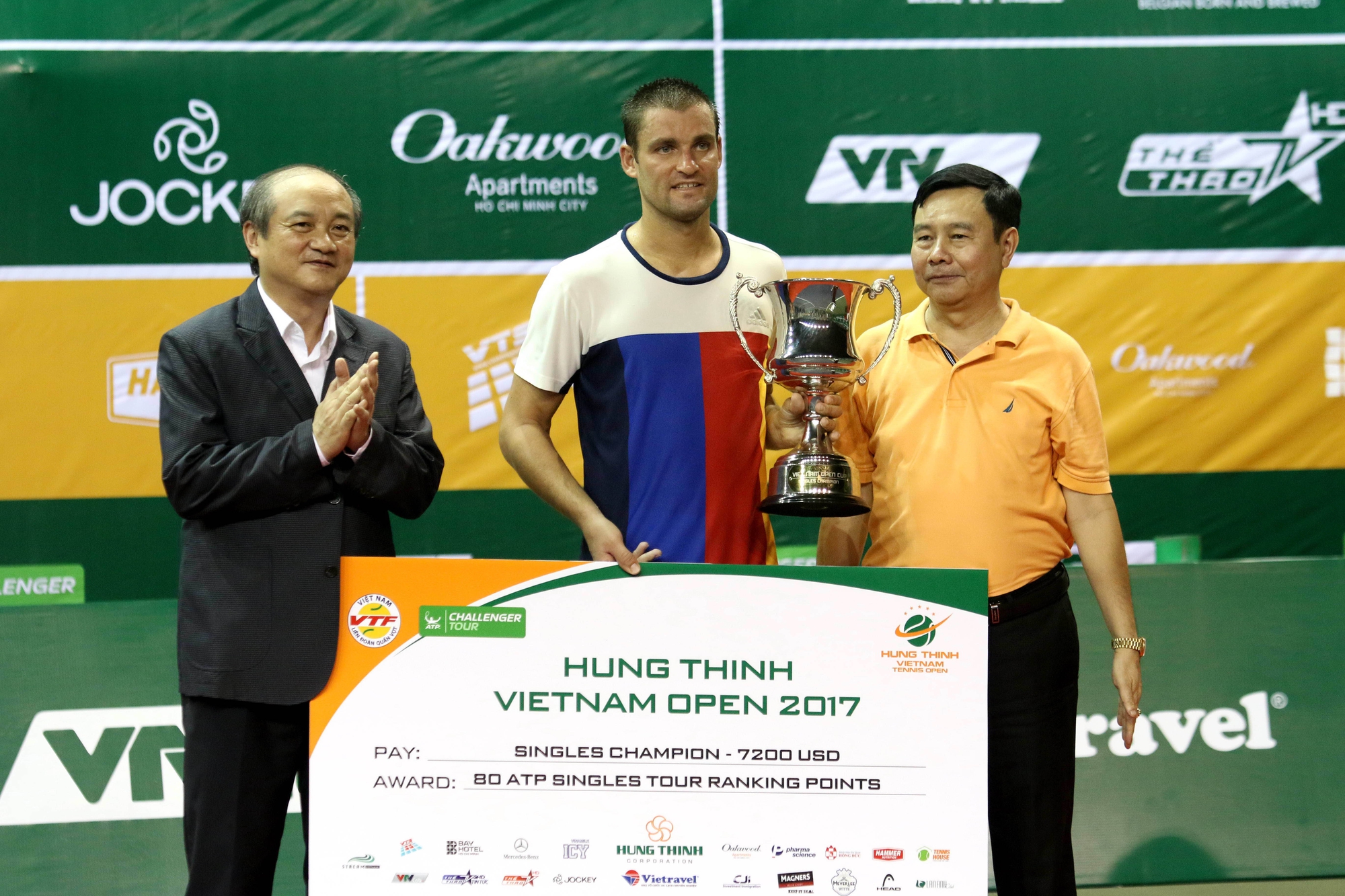 Youzhny vô địch Giải Việt Nam mở rộng 2017