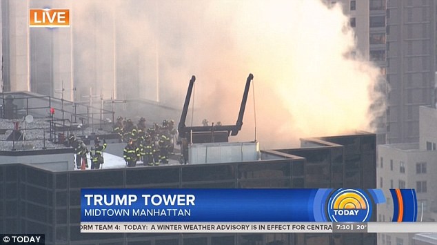 Tòa nhà Trump Tower xảy ra hỏa hoạn