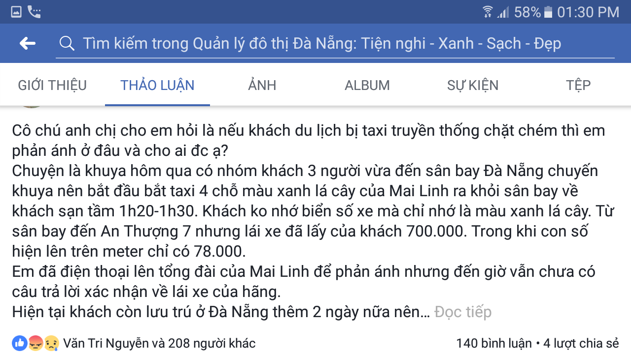 Đi taxi hơn 6 km, 3 du khách Hàn Quốc bị tài xế "chém" 700.000 đồng