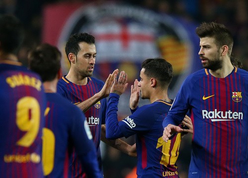 Coutinho chào sân Nou Camp, Barcelona giành vé bán kết Cúp Nhà vua