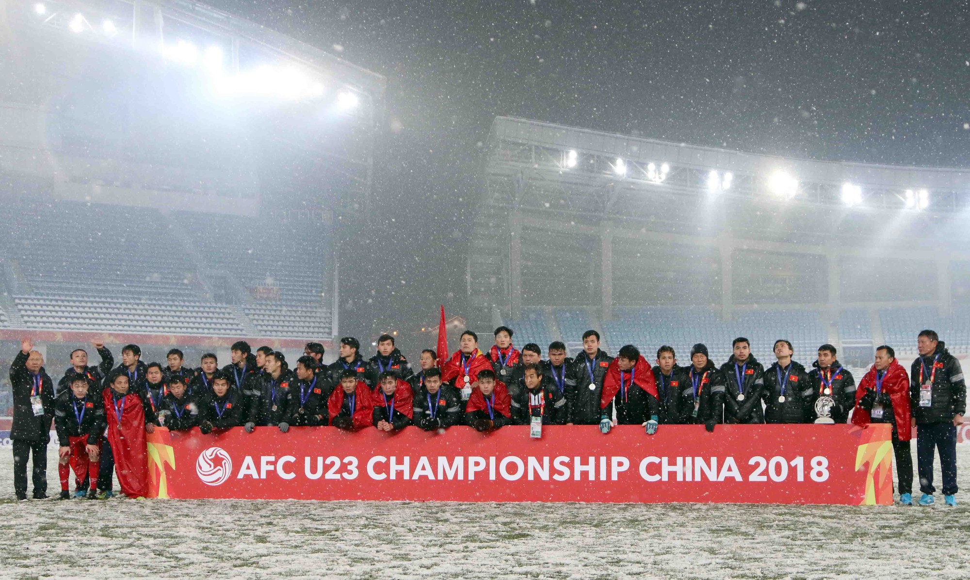 Vinh danh tân á quân U23 châu Á - Ảnh 1.