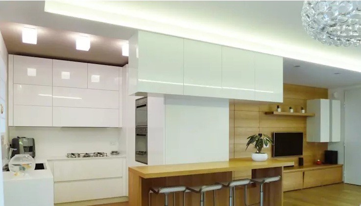 10 ý tưởng chia phòng khách và bếp không cần tường cực độc - Ảnh 8.