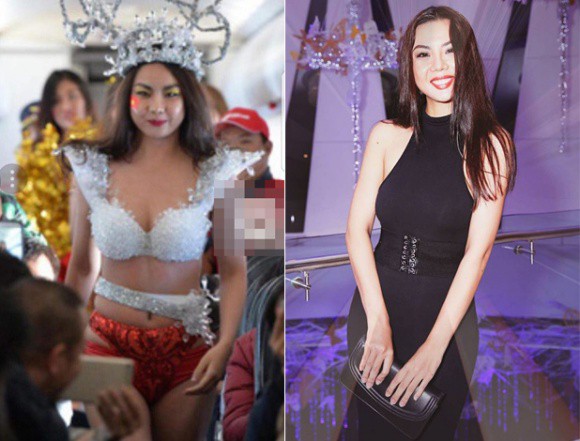 Người mẫu bikini trên máy bay chở U23 Việt Nam thanh minh