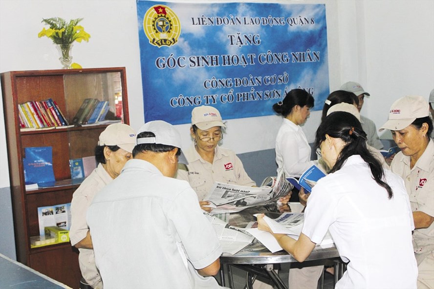 &ldquo;Nh&agrave; văn h&oacute;a mini&rdquo; ở c&aacute;c khu trọ c&ocirc;ng nh&acirc;n - Ảnh 1.