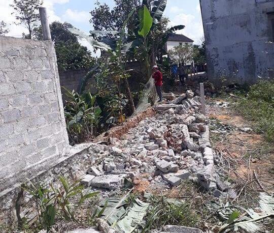 Cưỡng chế tháo bỏ hẻm đường mà nguyên thiếu tá Công an huyện lấn đất dân