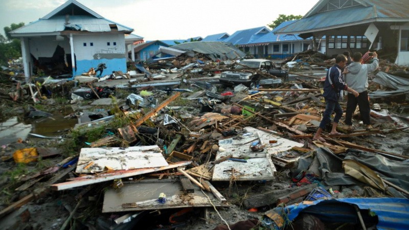 [Video flycam] Thảm họa sóng thần và động đất ở Indonesia