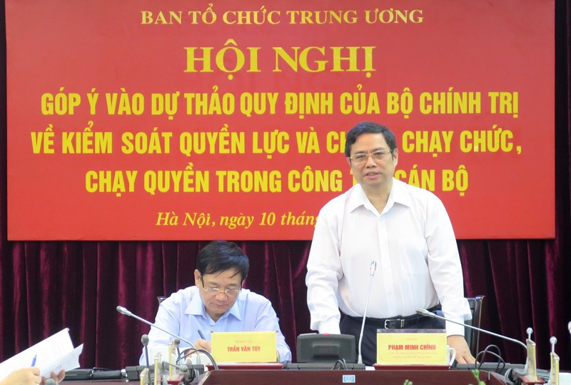 Ông Phạm Minh Chính nói về cơ chế kiểm soát quyền lực, chống chạy chức, chạy quyền