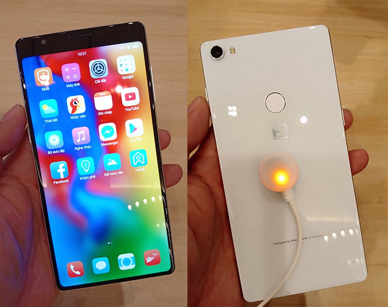 Ra mắt Bphone 3 có thiết kế tràn đáy và chống nước