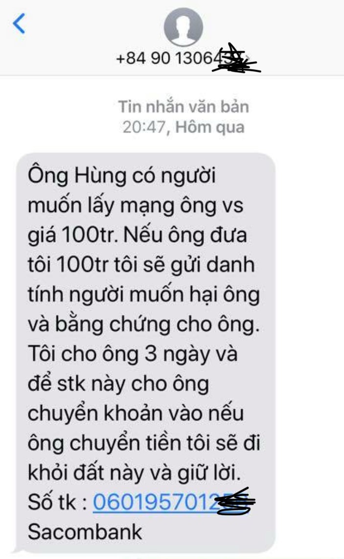 Công an truy tìm kẻ nhắn tin tống tiền hàng loạt cán bộ đoàn ĐBQH tỉnh, thành