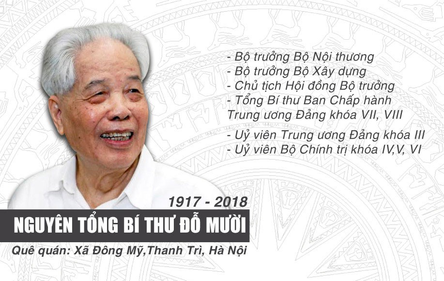 (Infographic) - Những đóng góp to lớn của nguyên Tổng Bí thư Đỗ Mười