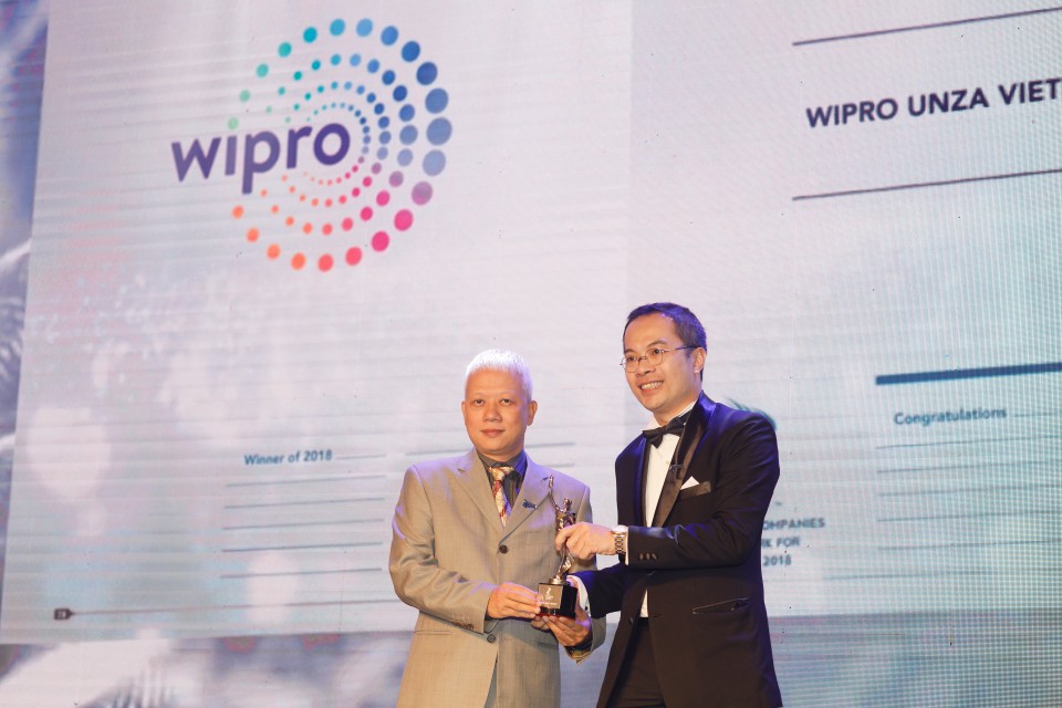 Wipro Unza nhận giải thưởng bình chọn một trong những nơi làm việc tốt nhất châu Á