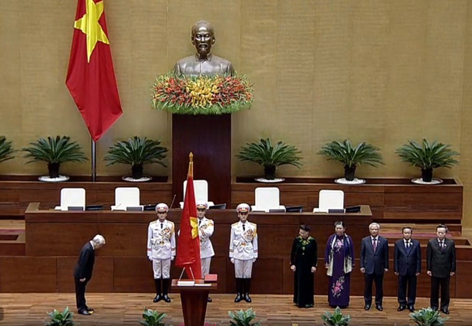 Chủ tịch nước Nguyễn Ph&uacute; Trọng tuy&ecirc;n thệ nhậm chức - Ảnh 3.
