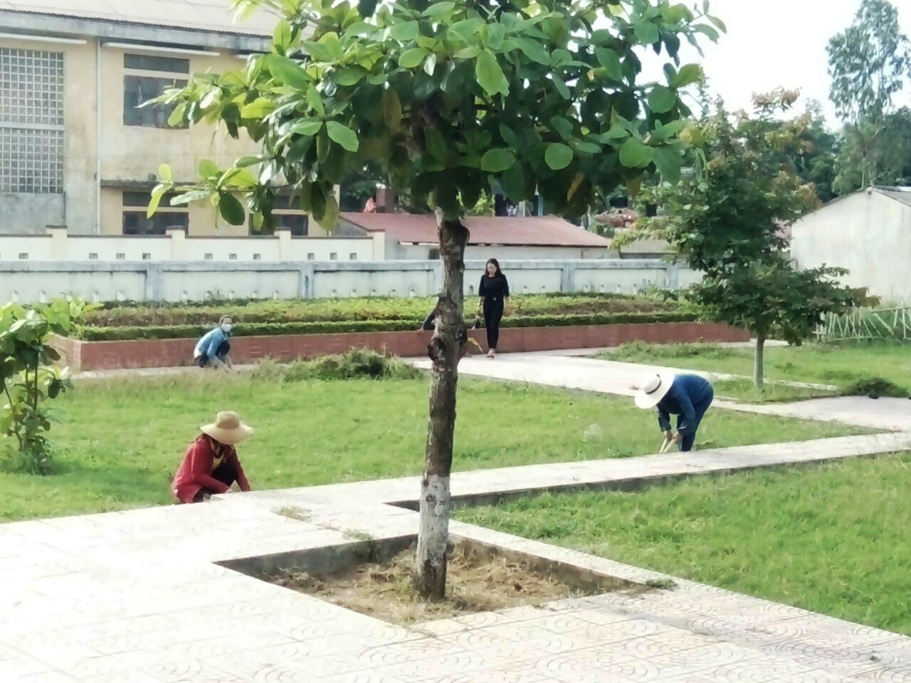 Nam gi&aacute;o vi&ecirc;n mang dao x&ocirc;ng v&agrave;o trường đ&aacute;nh 2 nữ gi&aacute;o vi&ecirc;n bị thương - Ảnh 1.