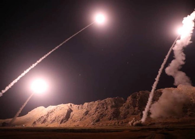 Mỹ chỉ trích màn nã tên lửa của Iran ở Syria