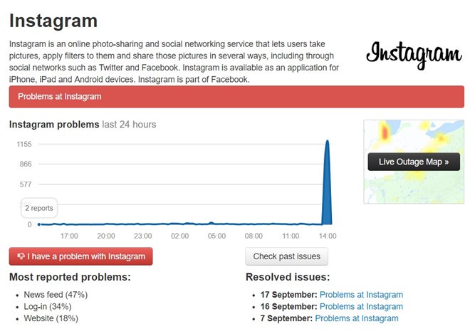 Instagram bị sập trên toàn cầu - Ảnh 2.