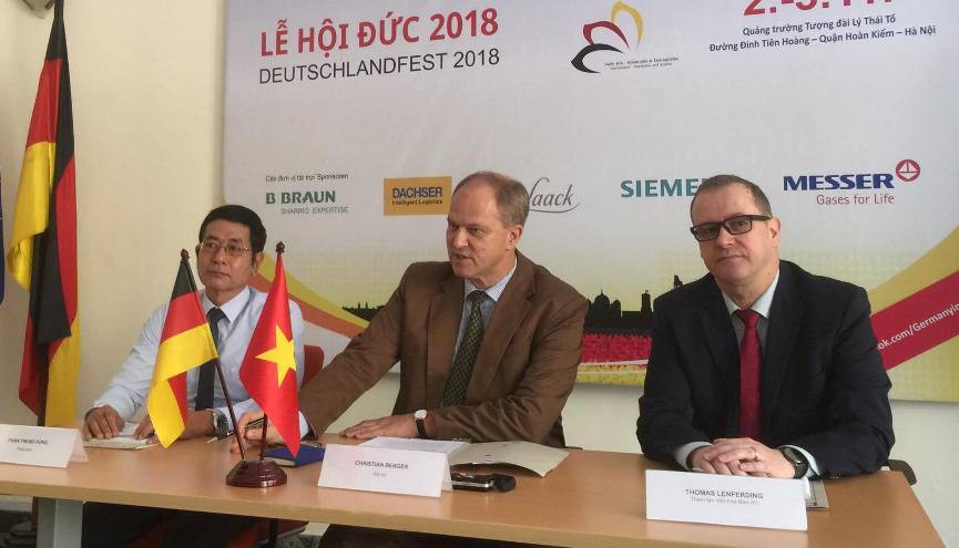 Vinh dự được tổ chức Lễ hội Đức tại khu vực tượng đài Lý Thái Tổ