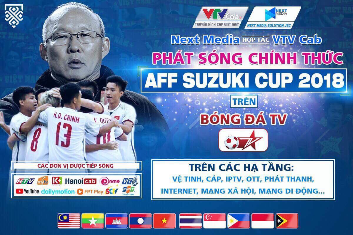 Next Media cho các đài tiếp sóng miễn phí AFF Cup 2018