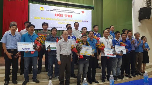 Đẩy mạnh phong trào luyện tay nghề, thi thợ giỏi