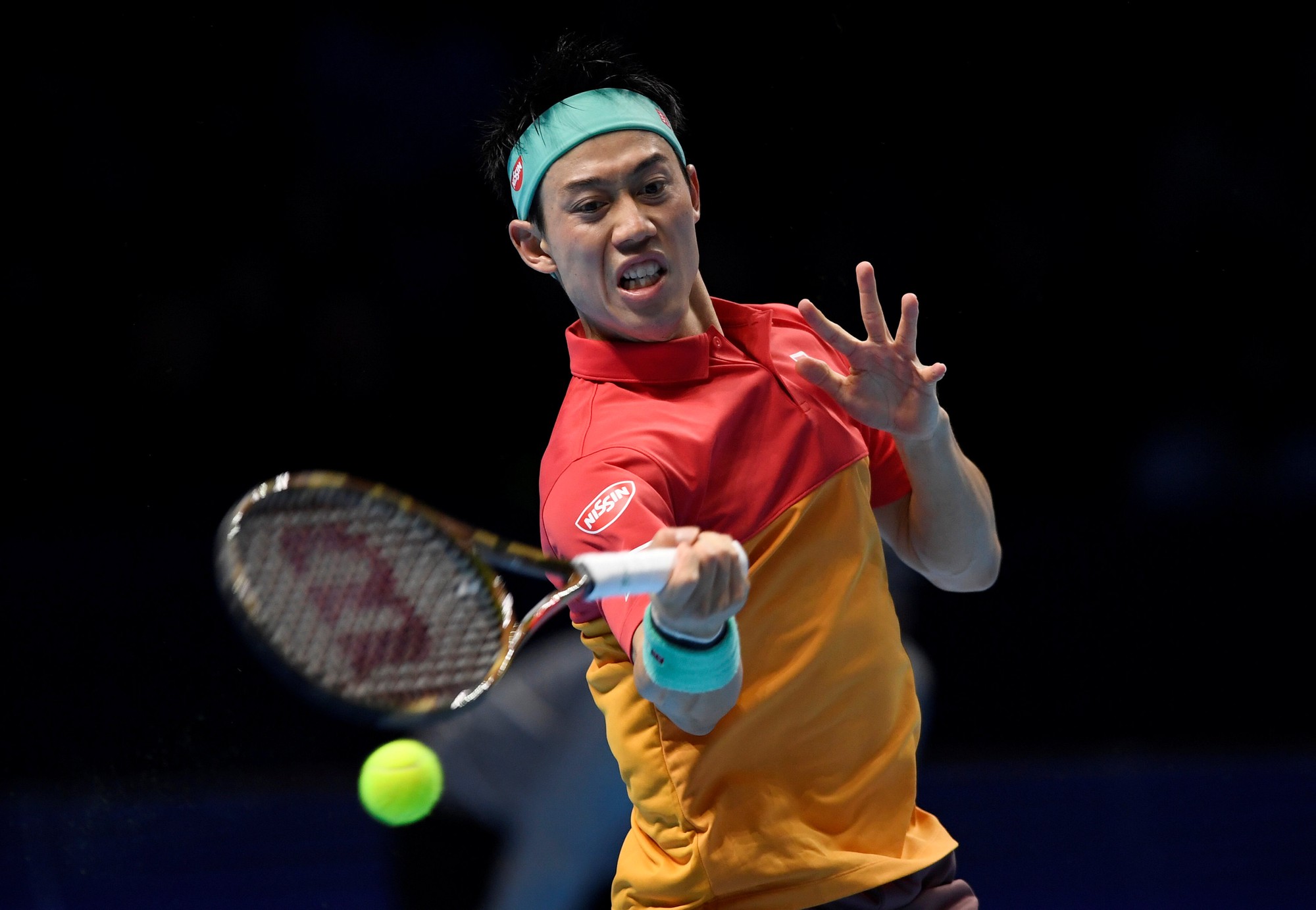 Thua Nishikori, Federer lần đầu gắt gỏng ph&agrave;n n&agrave;n trọng t&agrave;i - Ảnh 1.
