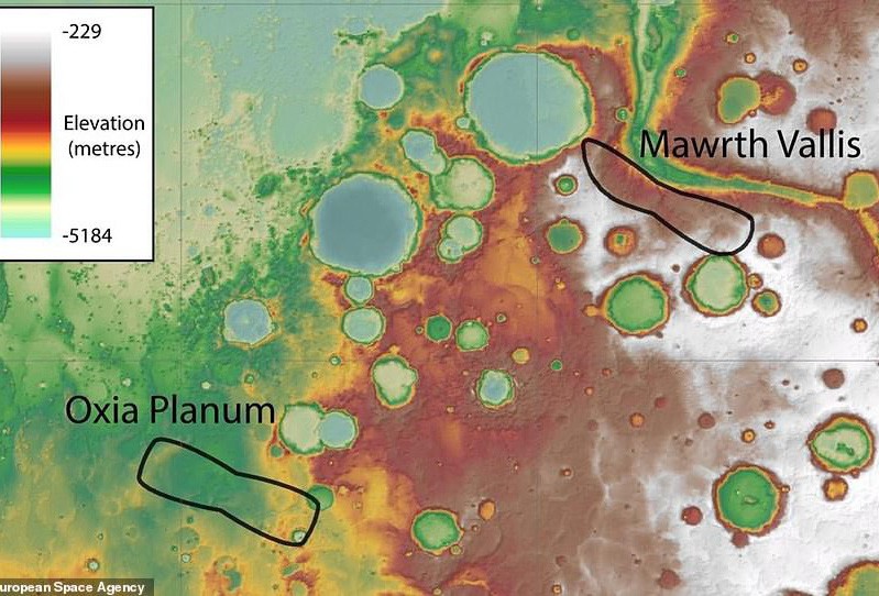 Có sự sống ngoài trái đất ở Oxia Planum - Sao Hỏa?