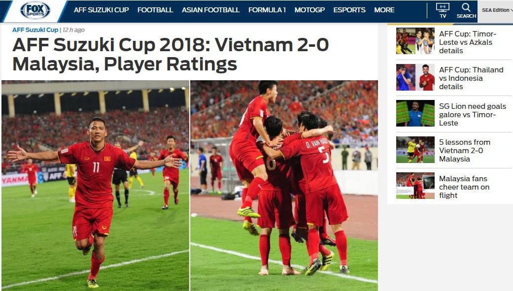 Truyền thông quốc tế chỉ ra lý do Việt Nam thắng Malaysia