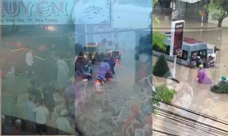 [VIDEO] Cận cảnh Nha Trang chìm trong biển nước