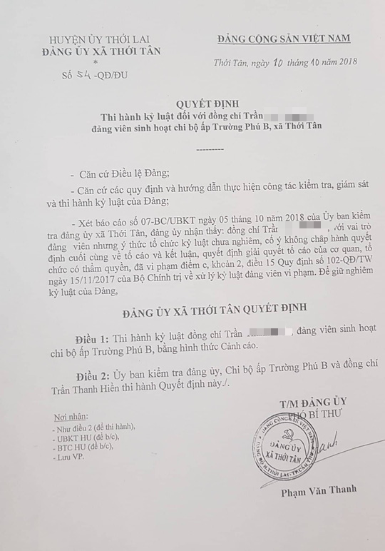Tố cáo chủ tịch xã, chủ tịch Hội Cựu chiến binh tiếp tục gặp rắc rối - Ảnh 1.