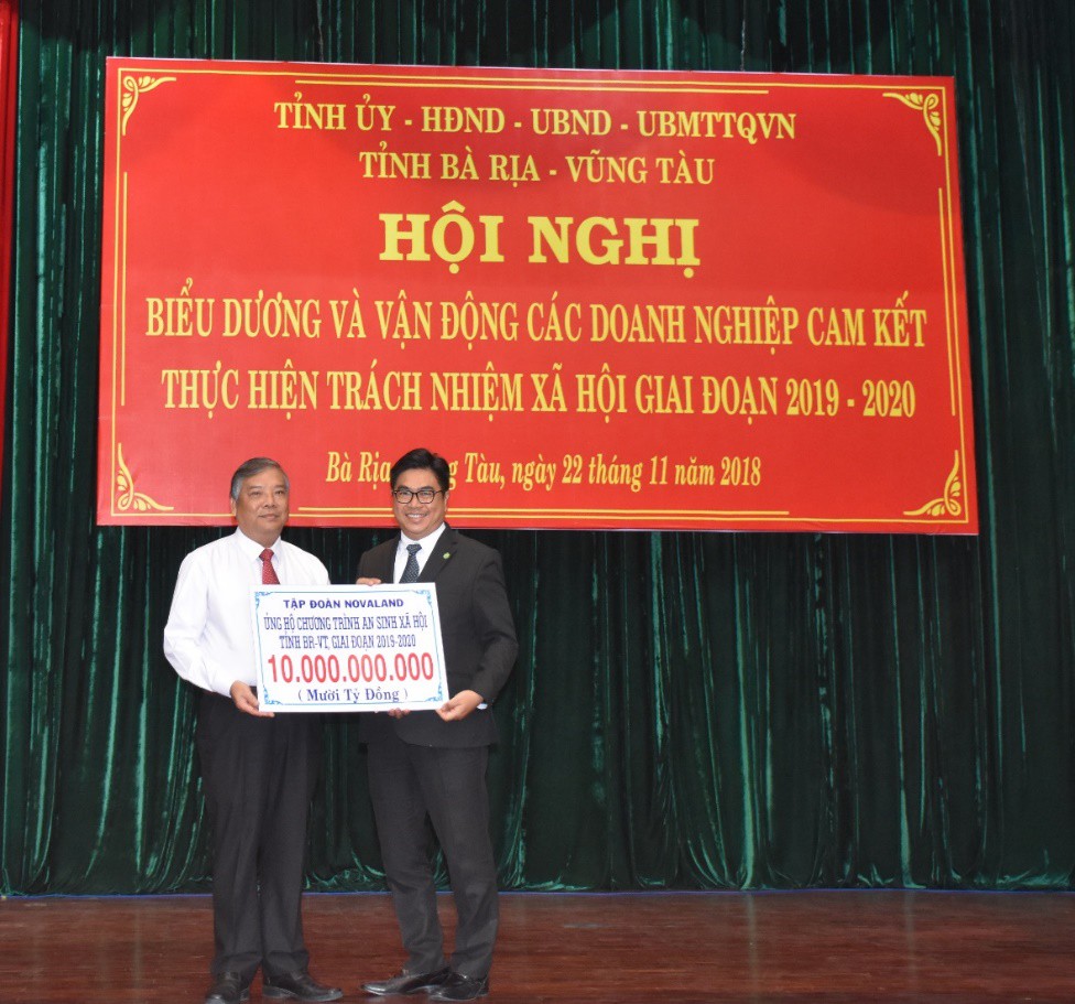 Novaland thực hiện trách nhiệm xã hội tại Bà Rịa - Vũng Tàu - Ảnh 1.