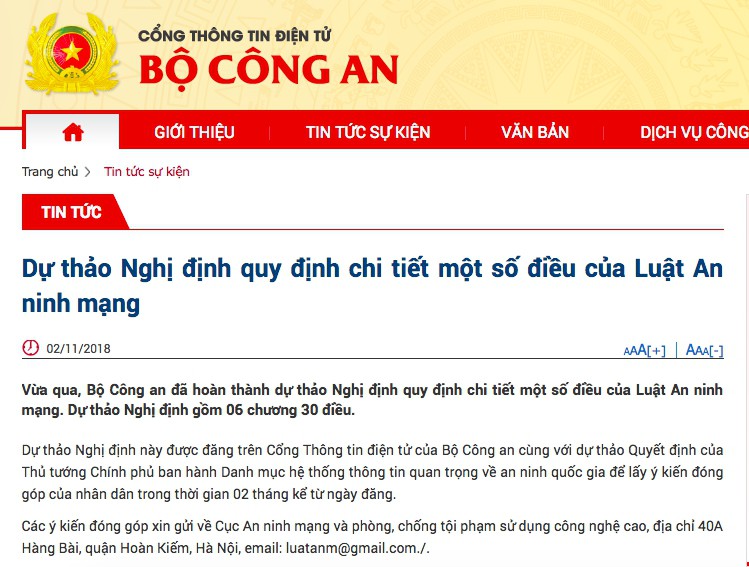 Đại diện Bộ C&ocirc;ng an n&oacute;i về dự thảo Nghị định hướng dẫn Luật An ninh mạng - Ảnh 2.