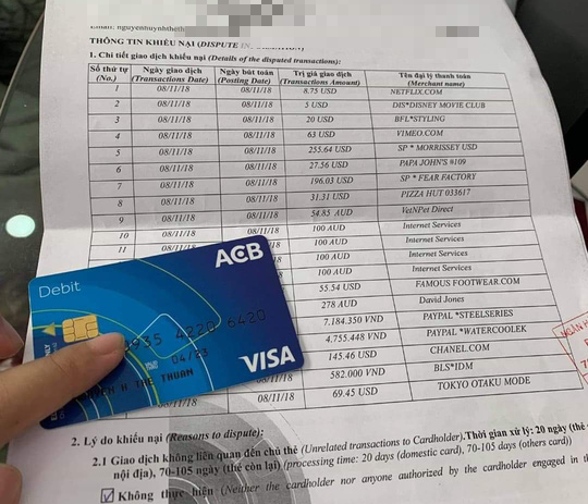 ACB lên tiếng vụ khách hàng mất gần 40 triệu đồng lúc nửa đêm