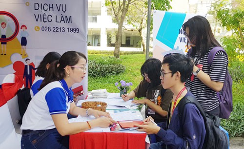 4.000 sinh vi&ecirc;n tham dự ng&agrave;y hội việc l&agrave;m - Ảnh 1.