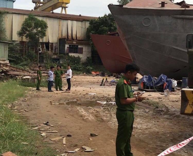 TP HCM: Nổ ở xưởng đóng tàu, 2 người thiệt mạng