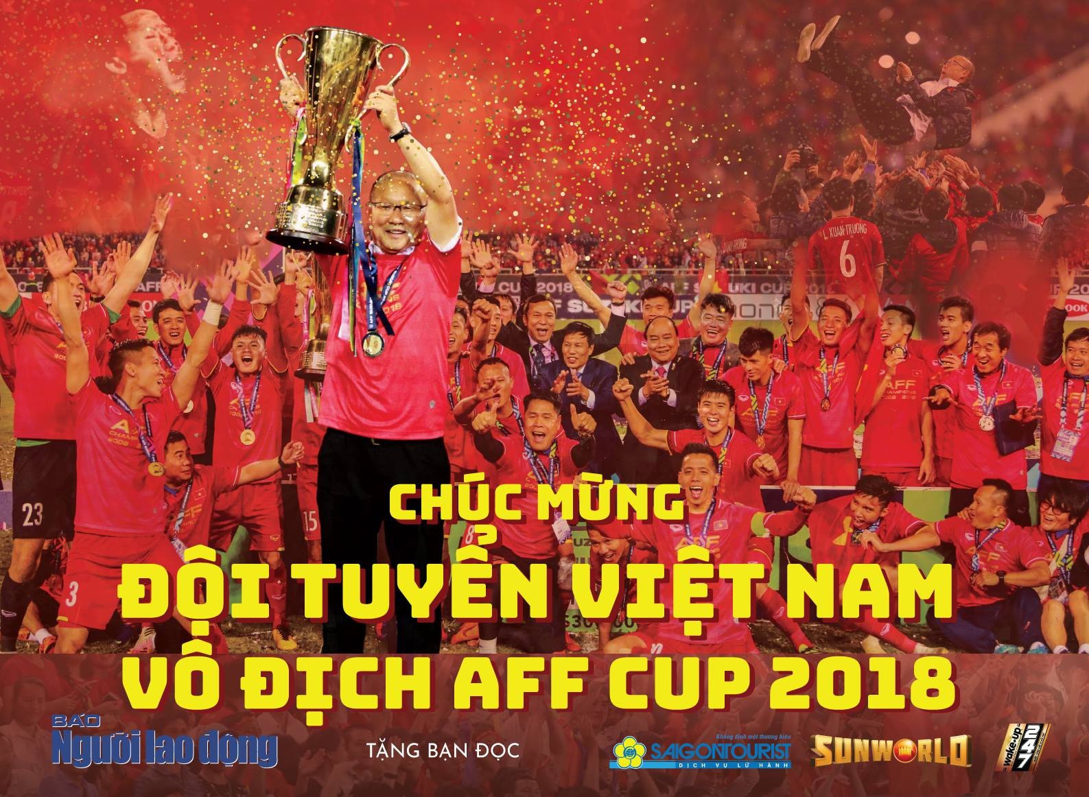 Cùng Báo Người Lao Động chúc mừng tuyển Việt Nam vô địch AFF CUP 2018