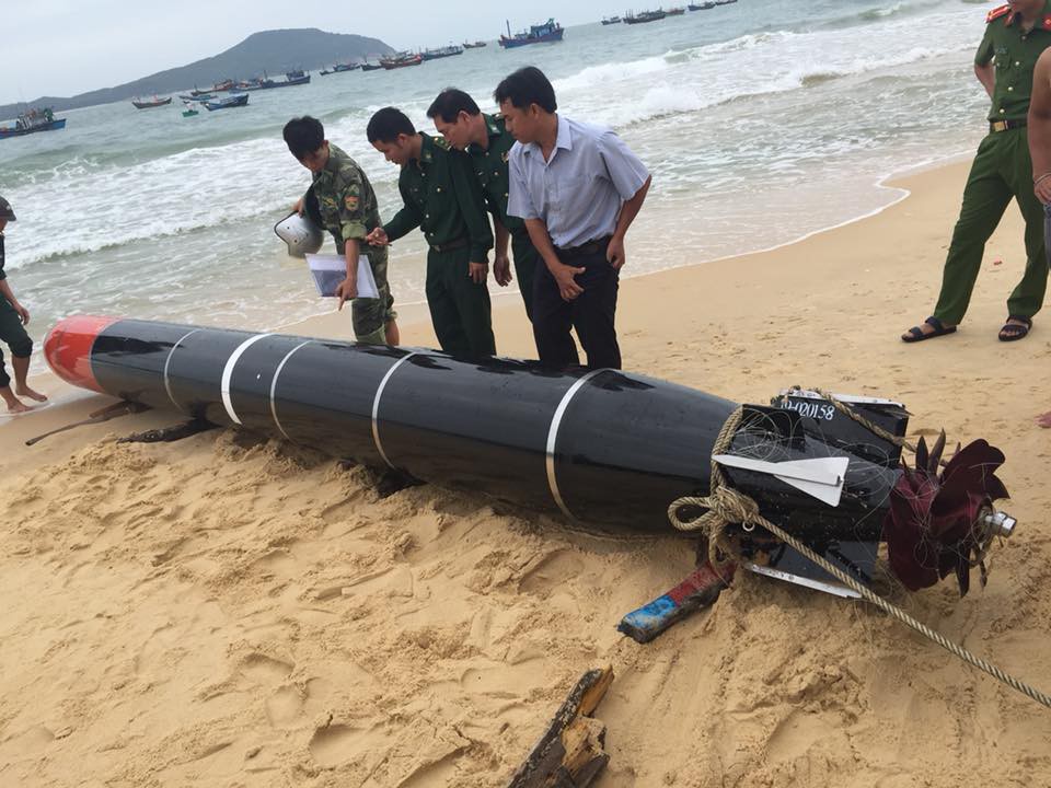 Thông tin thêm về vật thể nghi là ngư lôi do ngư dân vớt được