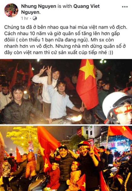 Bức ảnh chuyện tình qua hai mùa vô địch AFF Cup