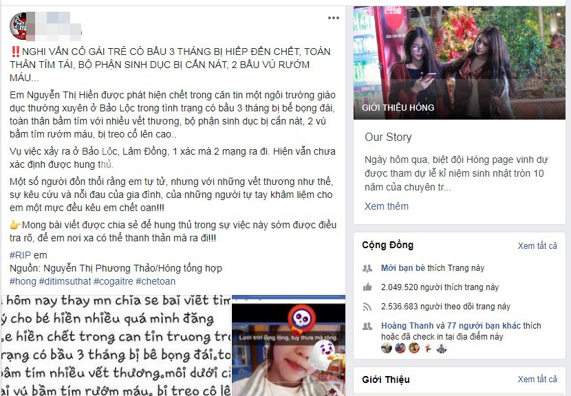 C&ocirc;ng an th&ocirc;ng tin về c&aacute;i chết của c&ocirc; g&aacute;i tại Trung t&acirc;m Gi&aacute;o dục thường xuy&ecirc;n L&acirc;m Đồng - Ảnh 1.