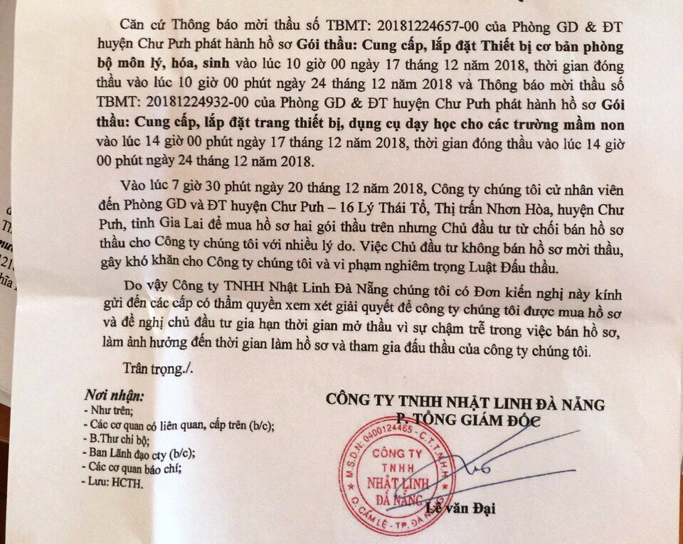 Tranh c&atilde;i gay gắt việc b&aacute;n hồ sơ mời thầu tại Gia Lai - Ảnh 1.