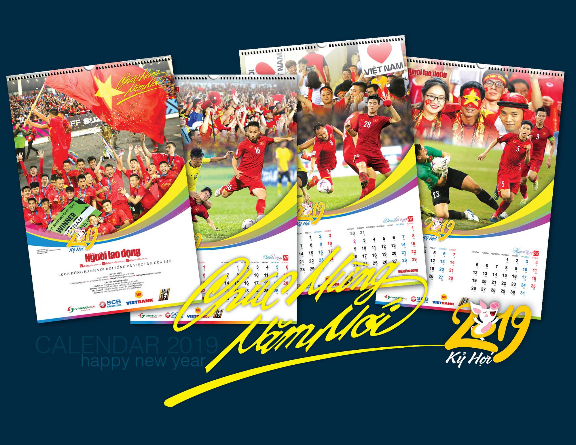 Báo Người Lao Động phát hành bộ lịch "Mừng chiến thắng AFF Cup 2018"