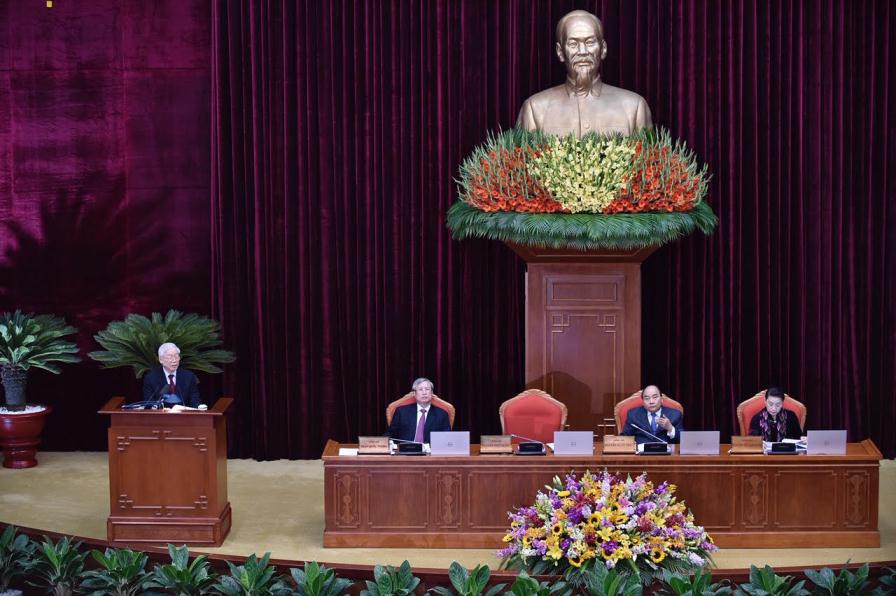 Cận cảnh khai mạc Hội nghị Trung ương 9 - Ảnh 4.