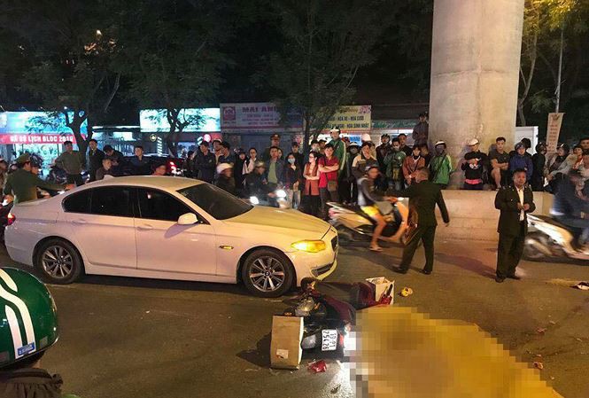 Cô gái va chạm với xế hộp BMW, bị xe buýt cán tử vong
