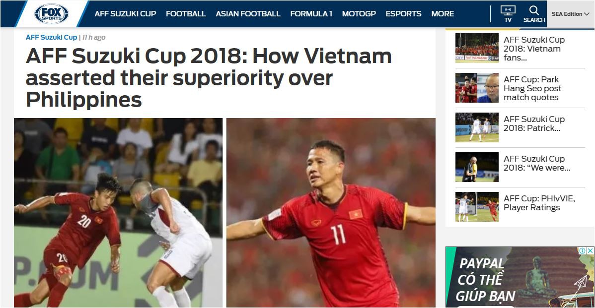 Truyền th&ocirc;ng quốc tế khen Việt Nam hay hơn Th&aacute;i Lan sau b&aacute;n kết lượt đi  - Ảnh 1.