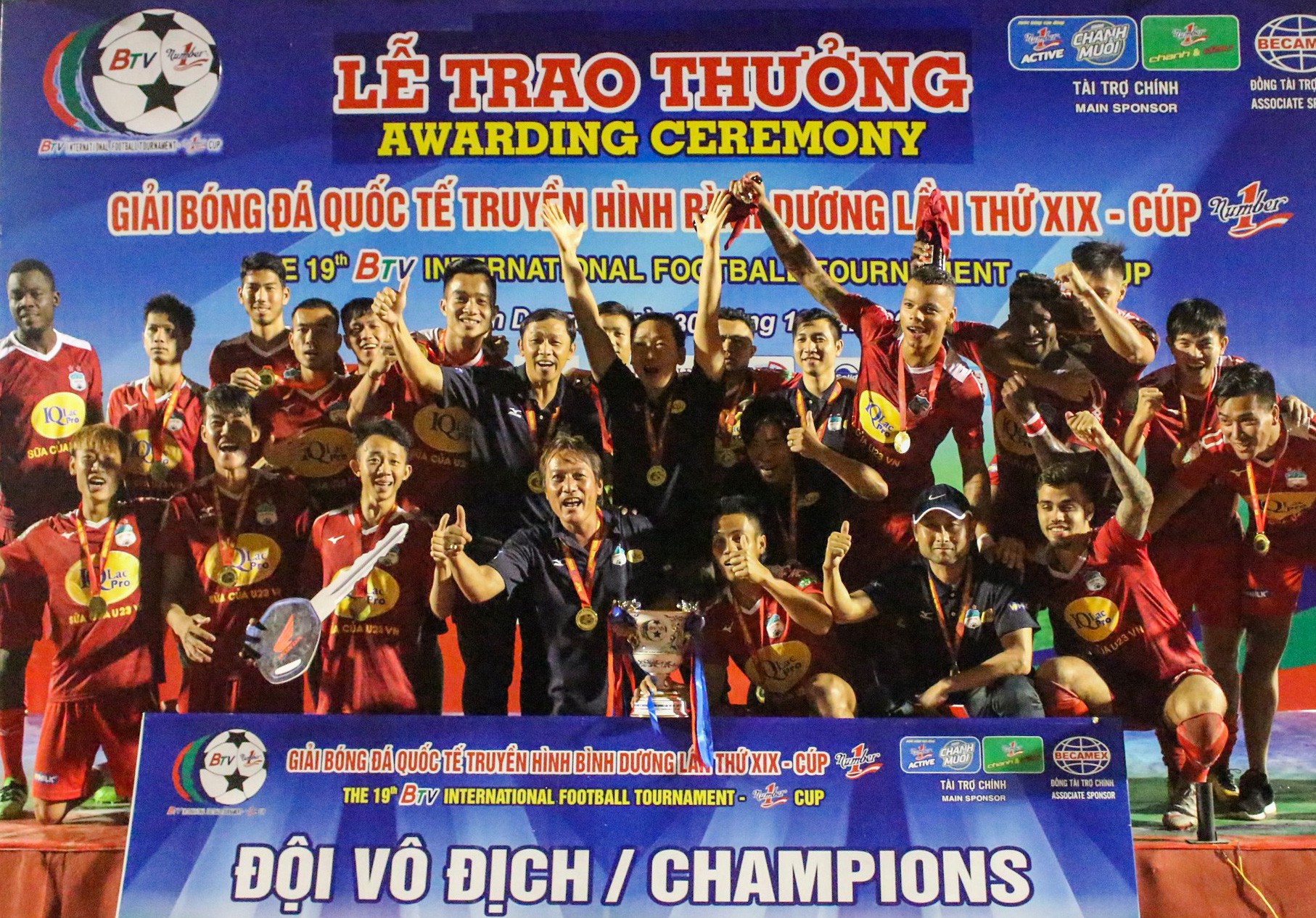HAGL kém vui trong ngày lên ngôi BTV Cup Number 1