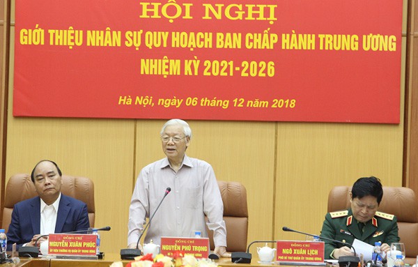 Tổng Bí thư, Chủ tịch nước chủ trì hội nghị giới thiệu nhân sự quân đội vào Trung ương khóa XIII