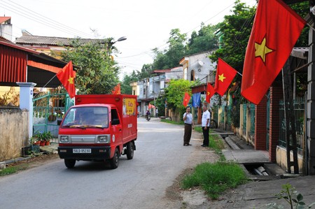 Treo cờ đón tết, 2 vợ chồng bị điện giật nhập viện